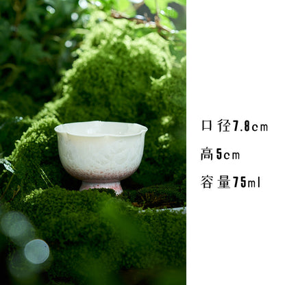Glazed Porcelain Tea Cup Collection