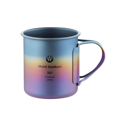 Pure Titanium Folding-Handle Camping Mug