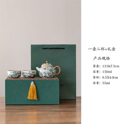 Small Round Pot + 2 Cups (Gift Box)