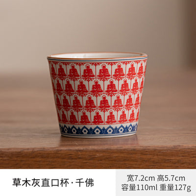Ash-Tone [Thousand Buddhas] Straight Cup