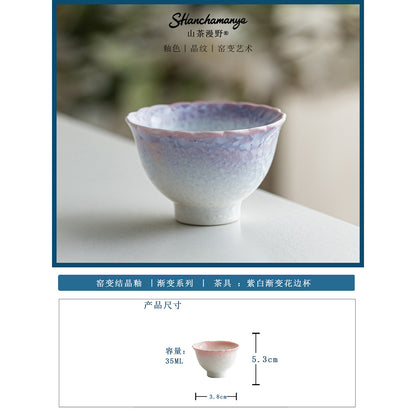 Glazed Porcelain Tea Cup Collection