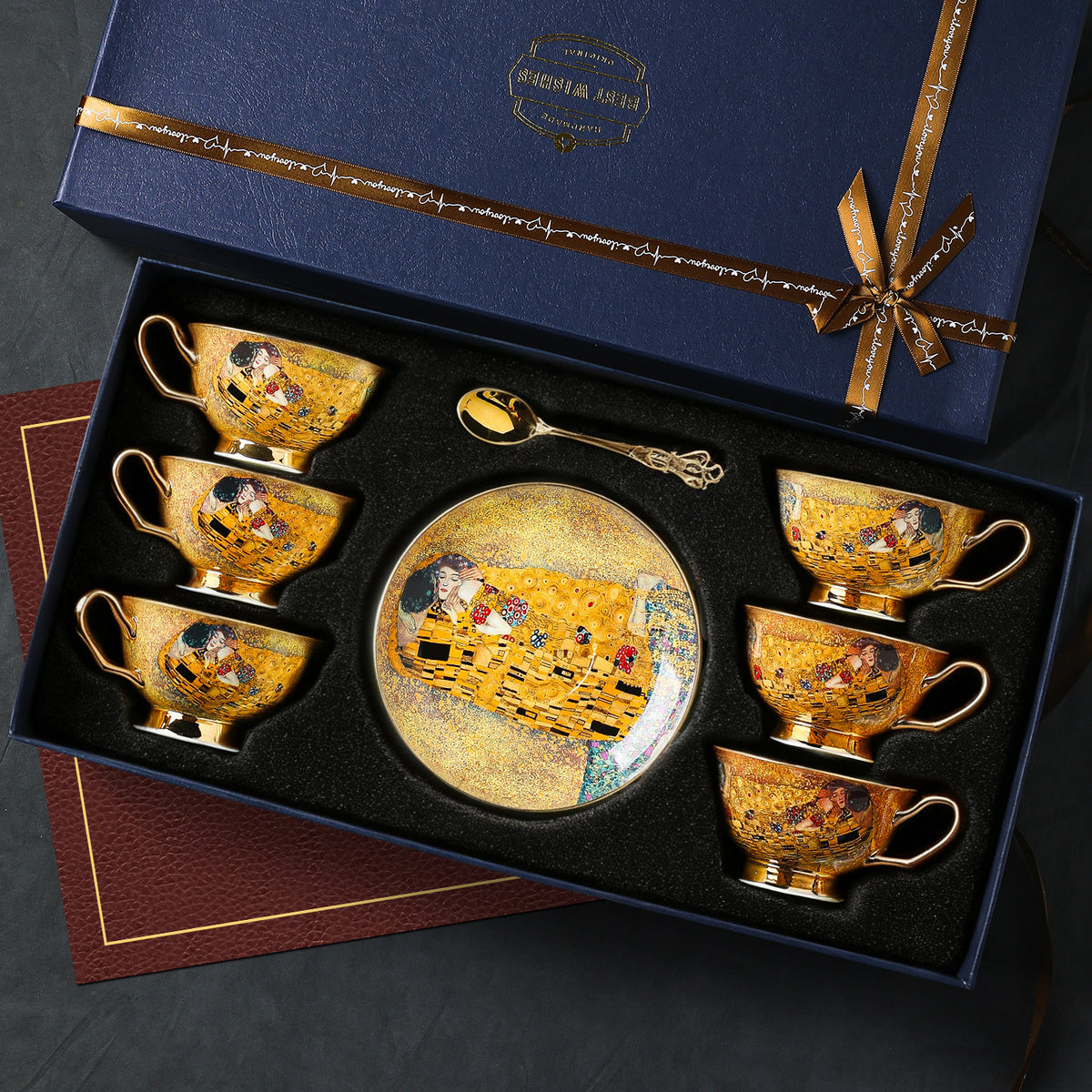 Decorative Porcelain Cup and Saucer Set