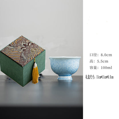 Glazed Porcelain Tea Cup Collection