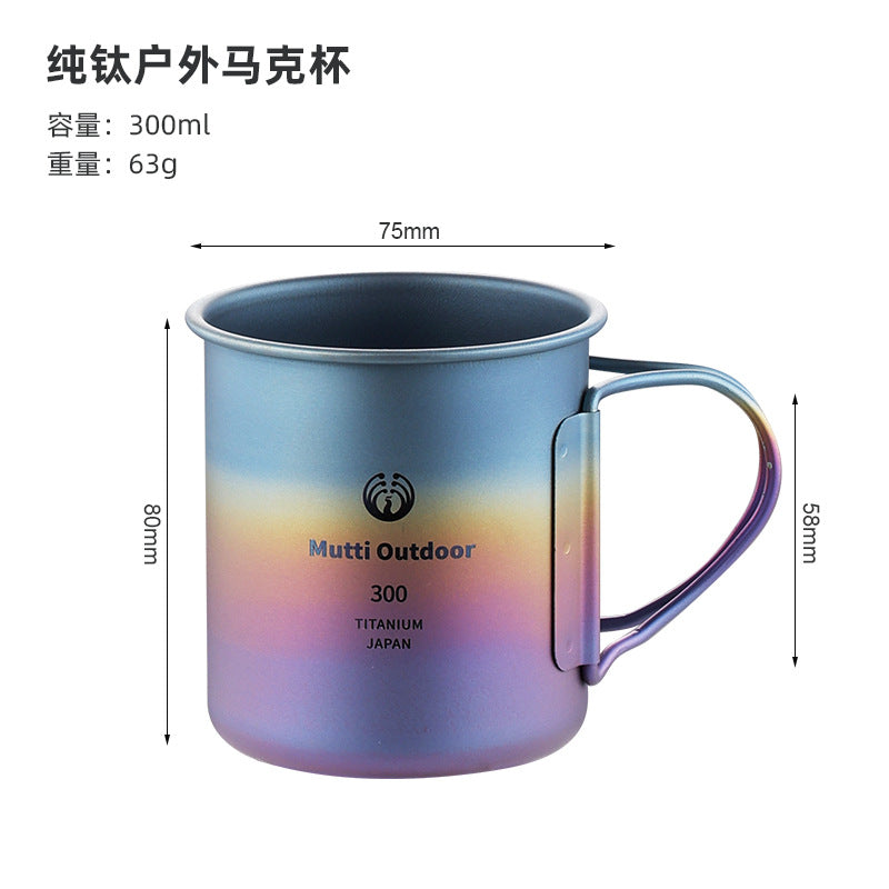 Folding-Handle Camp Mug - Lidded and Open Everyday Carry Options