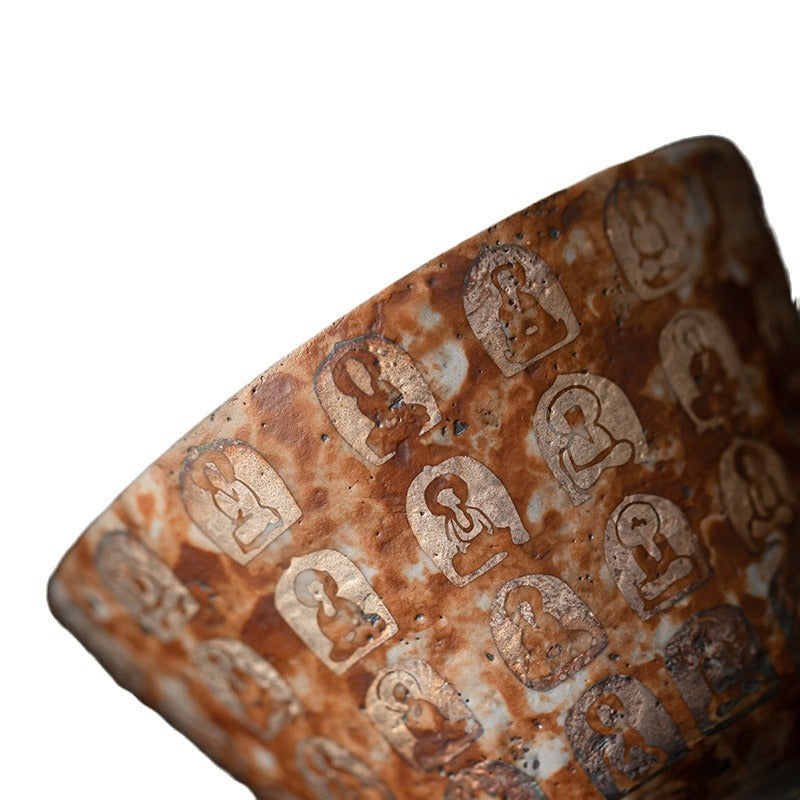 Wanfo silver-gilded master cup – detail