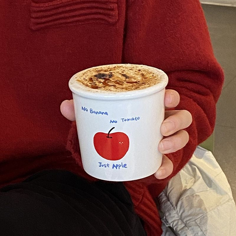 Apple Patterned Porcelain Mug