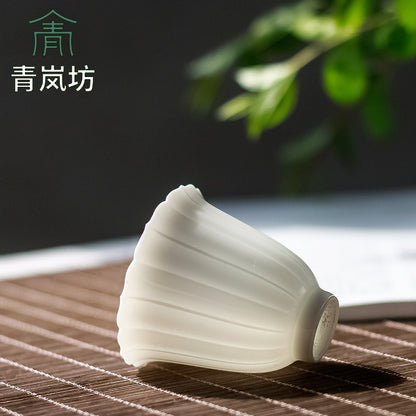 White Petal Porcelain Cup and Saucer