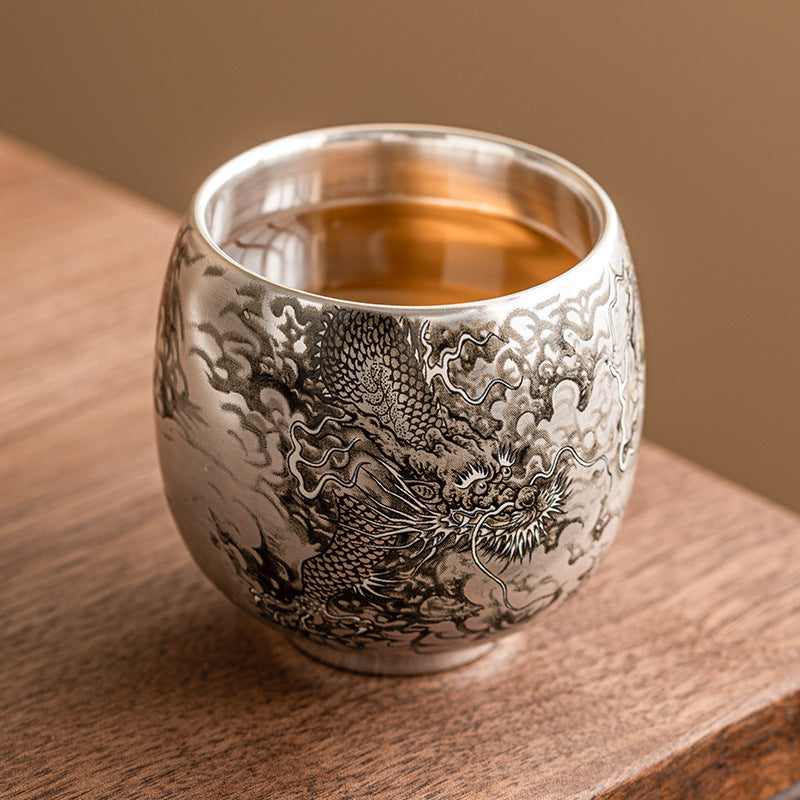 Dragon Motif Tea Cup - 100 ml Decorative Gift Set