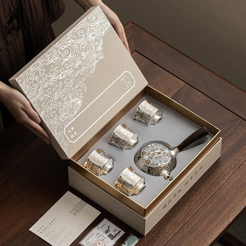 Ornamental Tea Service - Side-Handle and Top-Handle Set Options - product image