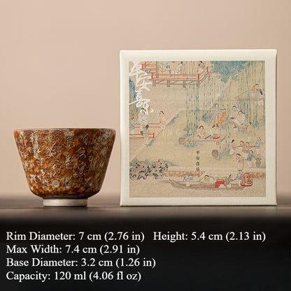 Wanfo Silver-Gilded Master Cup – Seven Bowls of Tea Silver-Gilded Master Cup (Color Box)