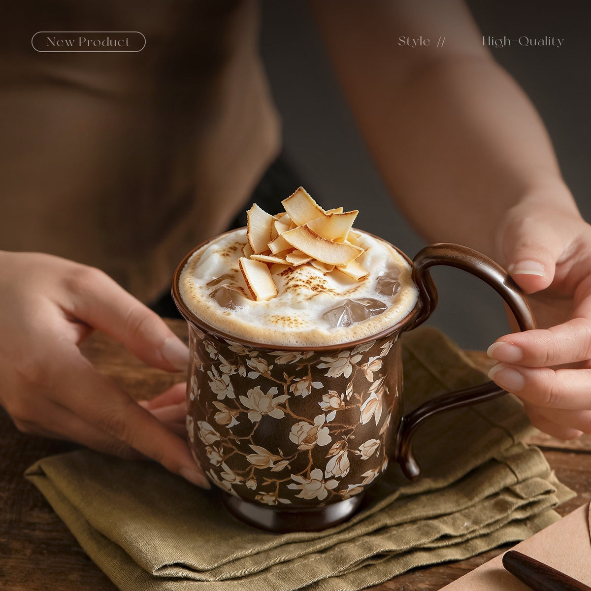 DAIMU kiln-change handmade mug – detail