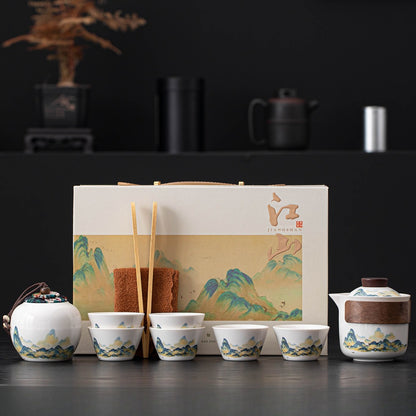Thousand-Li Landscape Travel Gongfu Tea Set – Gift Box