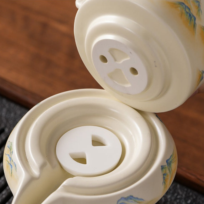 Ru-Style Thousand-Li Landscape automatic tea set – detail