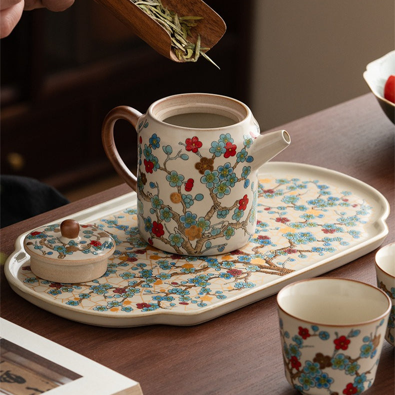 Ru-Style Golden Plum tea set – detail