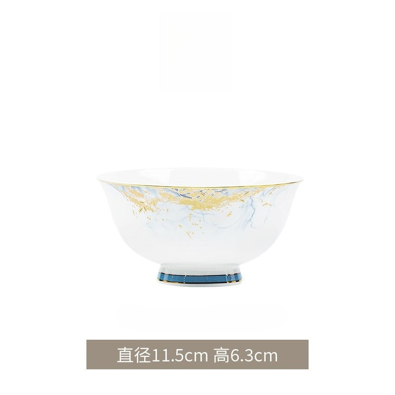 Jingdezhen glazed dinnerware set – detail