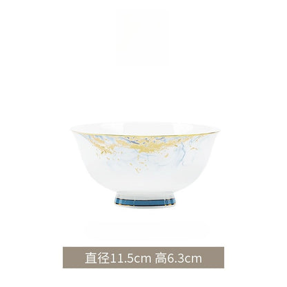 Jingdezhen glazed dinnerware set – detail