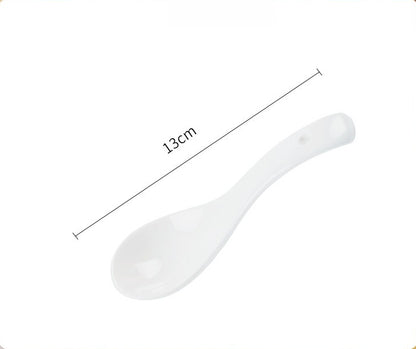 Man Ting Fang Full-Flower Porcelain Dinnerware – Small Spoons (Set of 2)
