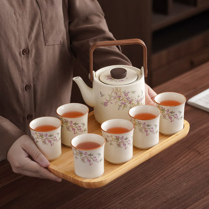 Ru-style cat gongfu tea set – detail