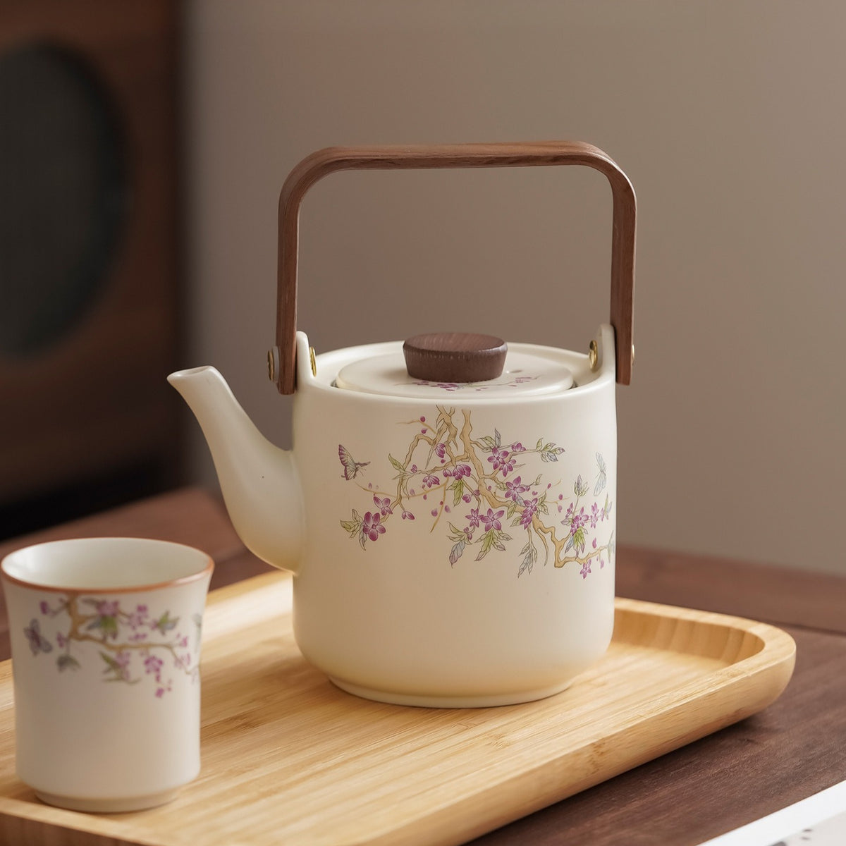 Ru-style cat gongfu tea set – detail