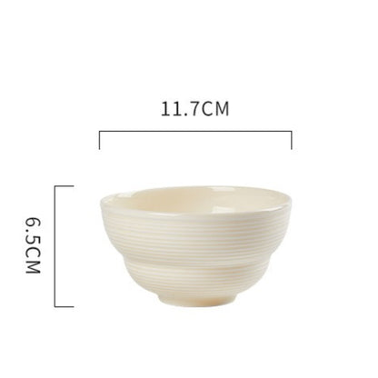 Jingdezhen milky-white dinnerware set – detail
