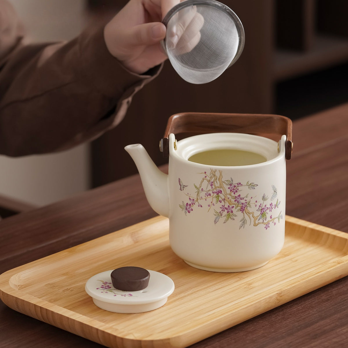 Ru-style cat gongfu tea set – detail