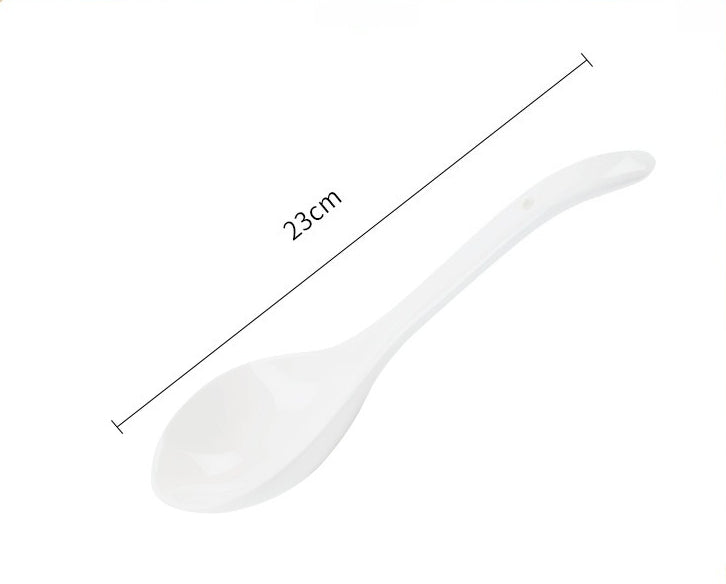 Man Ting Fang Full-Flower Porcelain Dinnerware – Large Serving Spoon