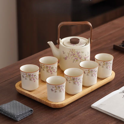 Ru-style cat gongfu tea set – detail
